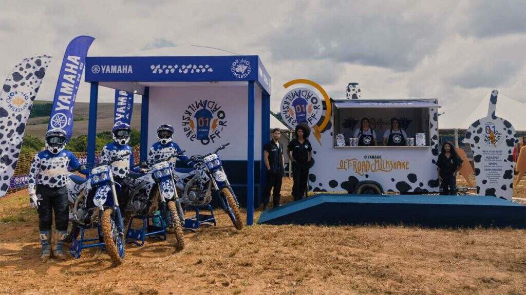 Yamaha agita o campeonato brasileiro de motocross com milkshakes radicais