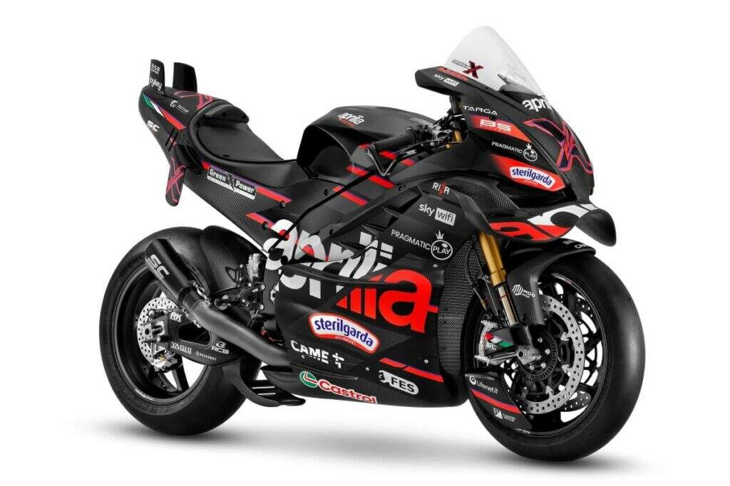 Uma Aprilia com tecnologia das pistas para celebrar 10 anos de MotoGP