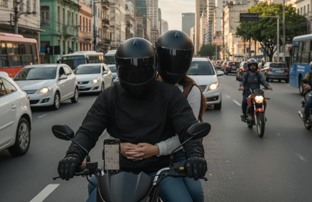 Moto por aplicativo favorece mobilidade urbana, diz estudo