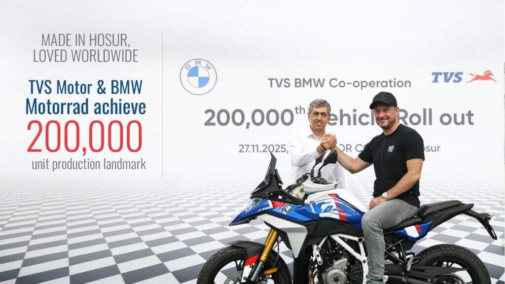 TVS celebra marco histórico e inicia produção da BMW F 450 GS
