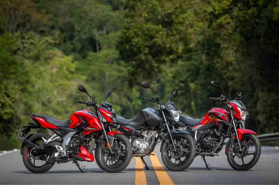 Comparativo CG 160 Start, Haojue DK 160 e Bajaj Pulsar N150 