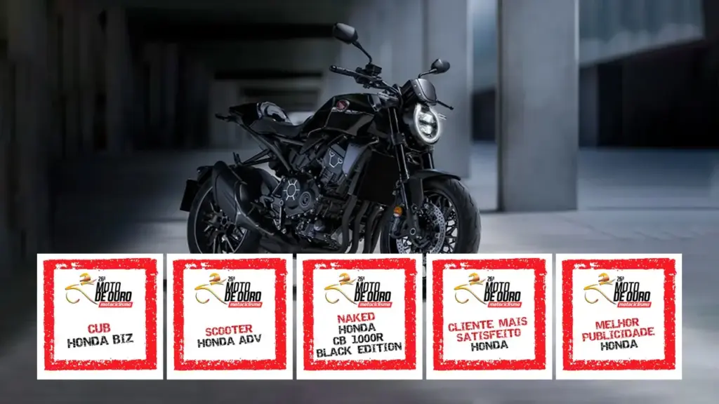 Honda é premiada em cinco categorias do Moto de Ouro 2025