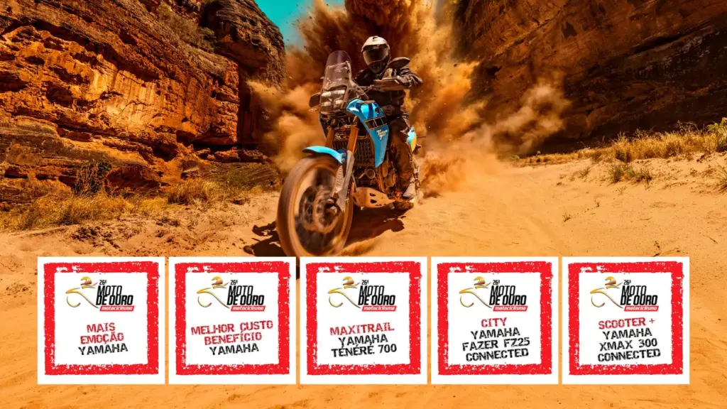 Yamaha fatura cinco troféus no Moto de Ouro 2025