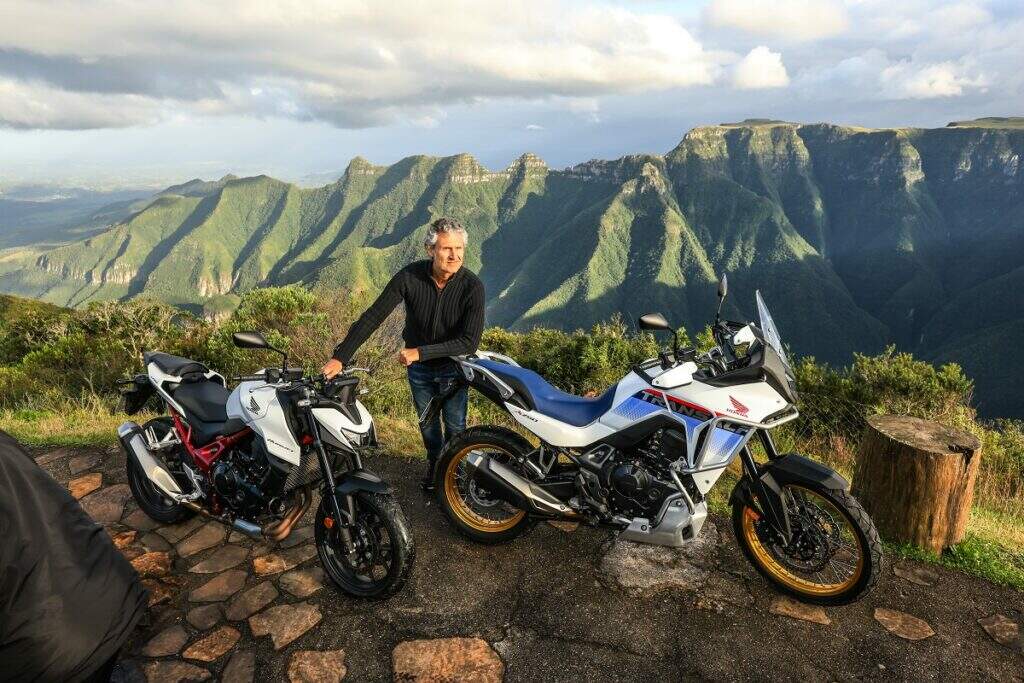 Conheça as diferenças entre as Honda Hornet e Transalp 750 em viagem pela Serra Catarinense