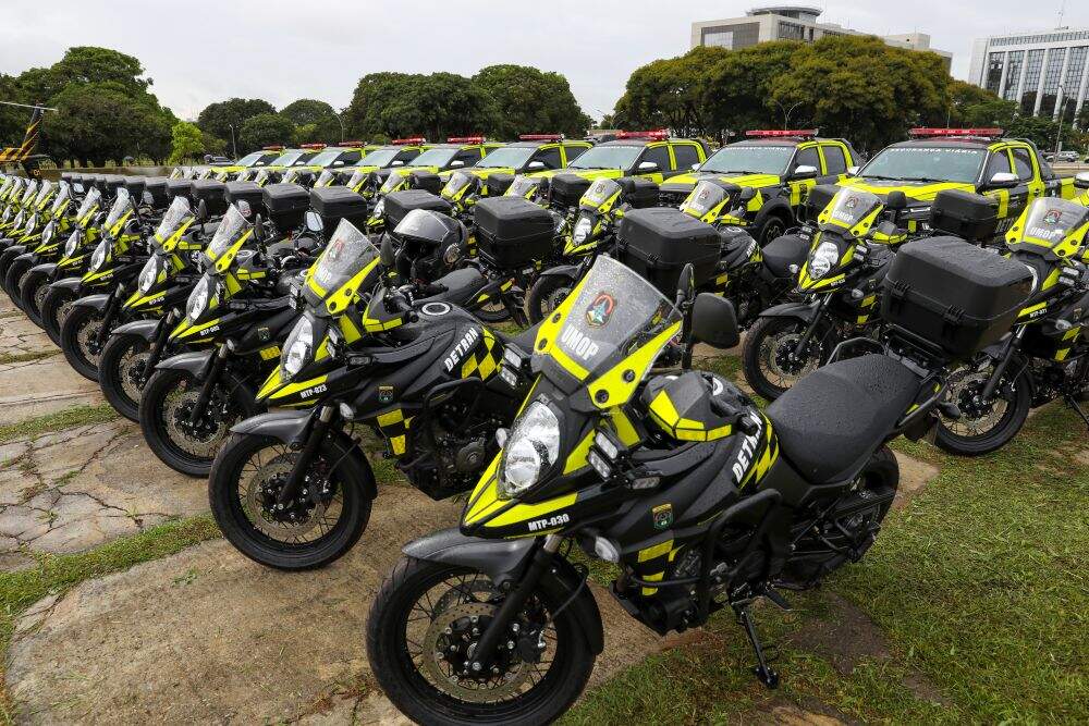 Suzuki V-Strom 650XT reforça frota do Detran-DF com 32 novas motocicletas