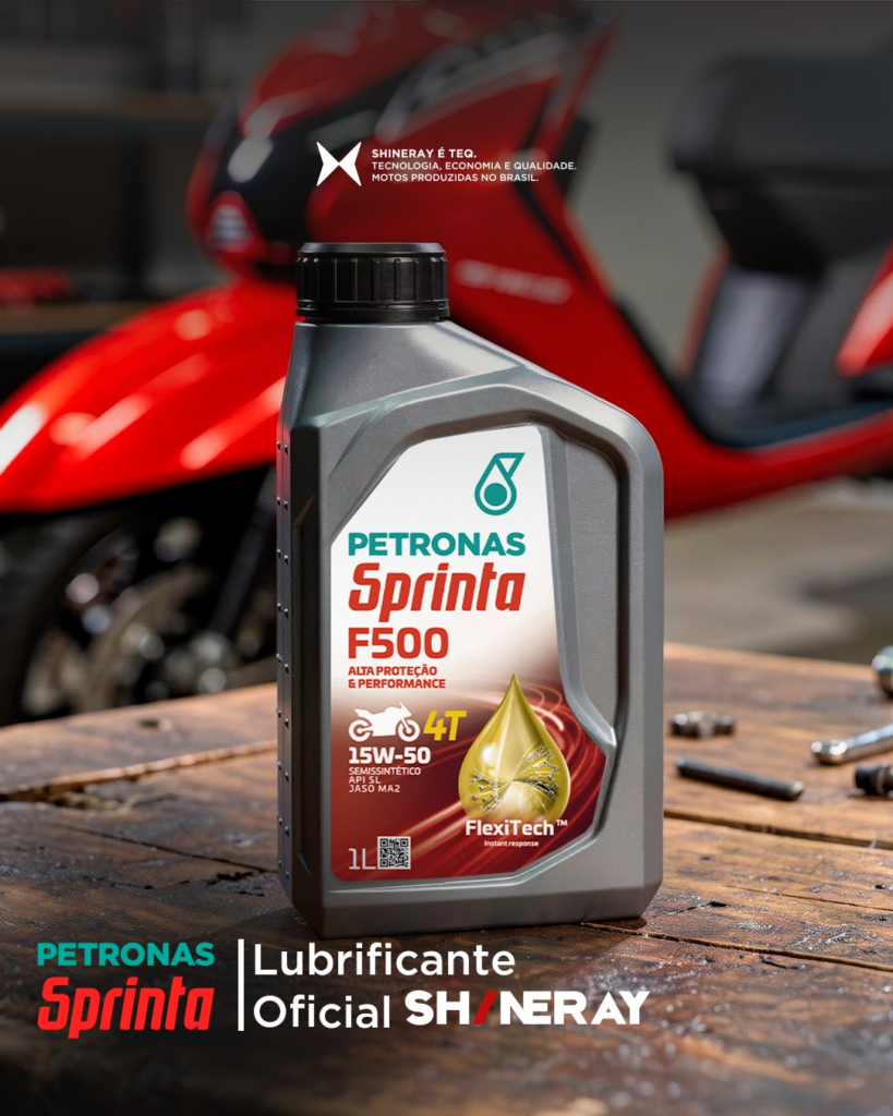 Shineray anuncia Petronas como fornecedora de lubrificantes no Brasil