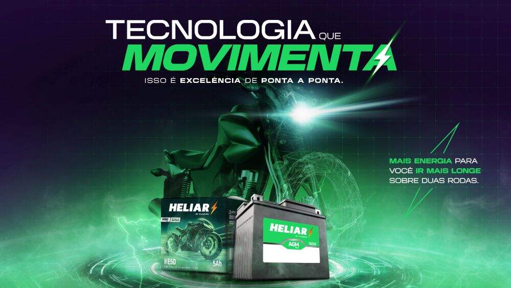 Heliar renova portfólio de baterias para motos de olho em mercado aquecido